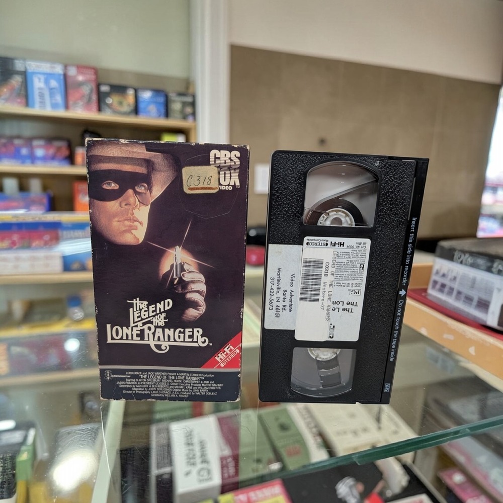 "The Legend of the Lone Ranger" (1981) Action VHS 1986 Release RARE (Ex Rental)